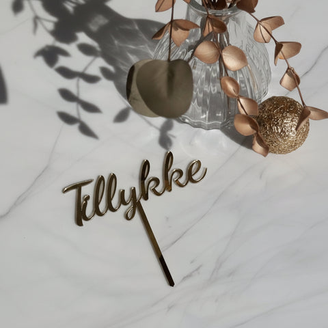 Caketopper - Tillykke